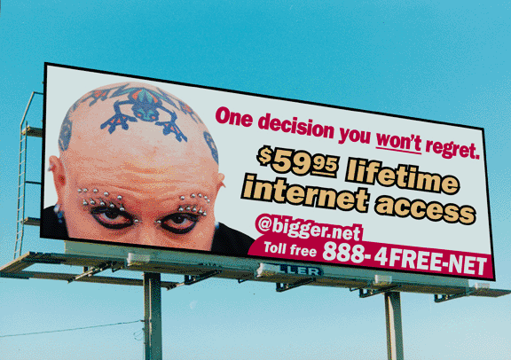 Biggernet Bald man with taattoo on head